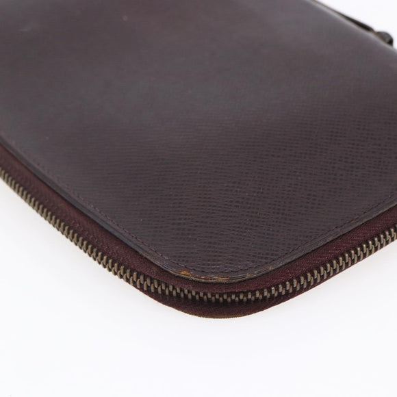 LOUIS VUITTON Taiga Organizer Atoll Travel Case Grizzly M30658 LV Auth 128533