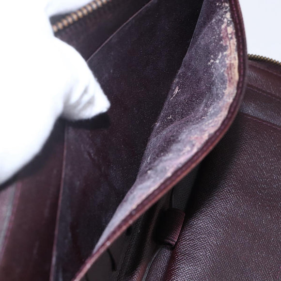 LOUIS VUITTON Taiga Organizer Atoll Travel Case Grizzly M30658 LV Auth 128533