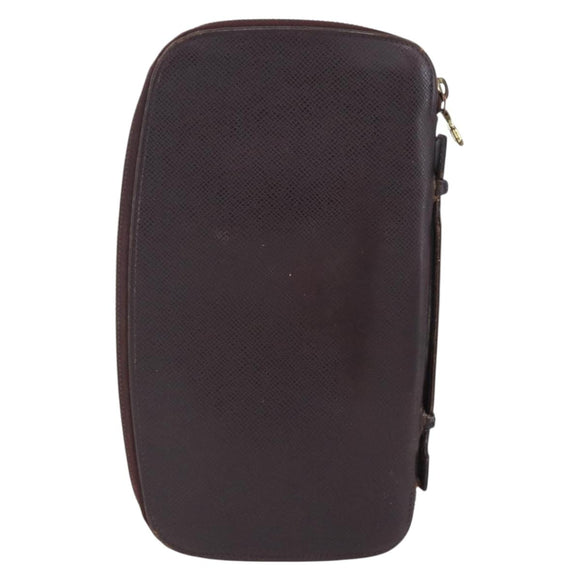 LOUIS VUITTON Taiga Organizer Atoll Travel Case Grizzly M30658 LV Auth 128533