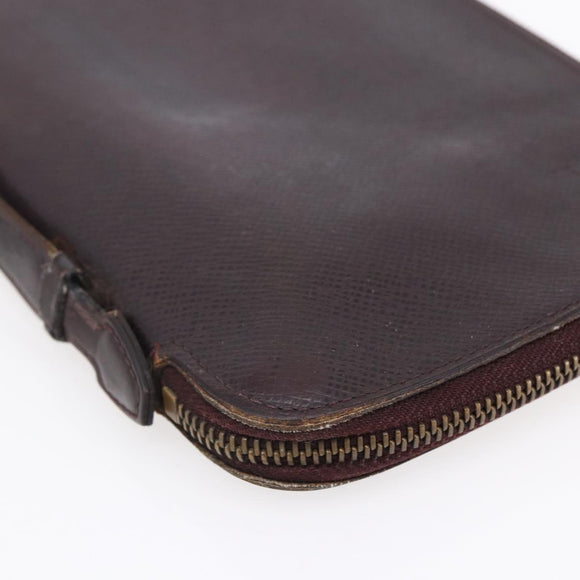 LOUIS VUITTON Taiga Organizer Atoll Travel Case Grizzly M30658 LV Auth 128533