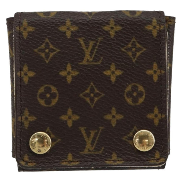 LOUIS VUITTON Monogram Jewelry case Jewelry Box LV Auth 128535