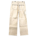 LOUIS VUITTON jeans Pants Coated Denim Gold LV Auth 128537-2