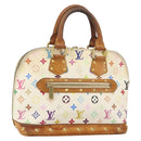 LOUIS VUITTON Monogram Multicolor Alma Hand Bag White M92647 LV Auth 128538-1