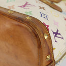 LOUIS VUITTON Monogram Multicolor Alma Hand Bag White M92647 LV Auth 128538-9