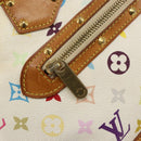 LOUIS VUITTON Monogram Multicolor Alma Hand Bag White M92647 LV Auth 128538-17