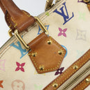 LOUIS VUITTON Monogram Multicolor Alma Hand Bag White M92647 LV Auth 128538-18