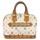 LOUIS VUITTON Monogram Multicolor Alma Hand Bag White M92647 LV Auth 128538-13