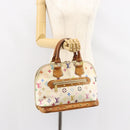 LOUIS VUITTON Monogram Multicolor Alma Hand Bag White M92647 LV Auth 128538-24