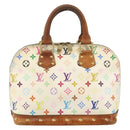 LOUIS VUITTON Monogram Multicolor Alma Hand Bag White M92647 LV Auth 128538-2
