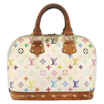 LOUIS VUITTON Monogram Multicolor Alma Hand Bag White M92647 LV Auth 128538 - 0