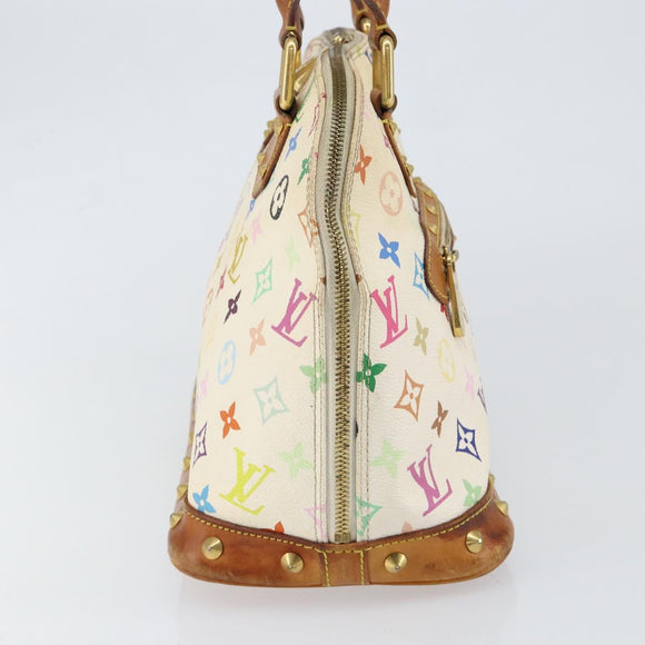 LOUIS VUITTON Monogram Multicolor Alma Hand Bag White M92647 LV Auth 128538