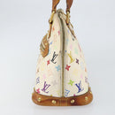 LOUIS VUITTON Monogram Multicolor Alma Hand Bag White M92647 LV Auth 128538-4