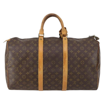 LOUIS VUITTON Monogram Keepall 50 Boston Bag M41426 LV Auth 128539 - 0