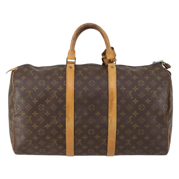 LOUIS VUITTON Monogram Keepall 50 Boston Bag M41426 LV Auth 128539
