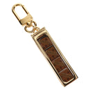 LOUIS VUITTON Key Holder Dice Bag Charm metal Brown MP2072 LV Auth 128540SM-1