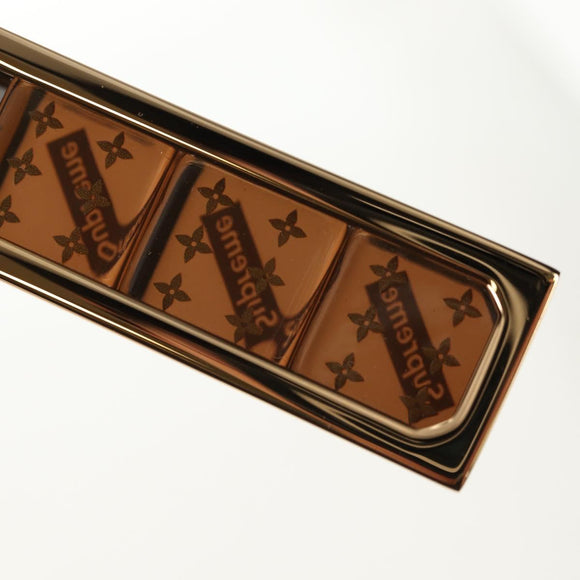 LOUIS VUITTON Key Holder Dice Bag Charm metal Brown MP2072 LV Auth 128540SM