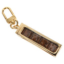 LOUIS VUITTON Key Holder Dice Bag Charm metal Brown MP2072 LV Auth 128540M-8