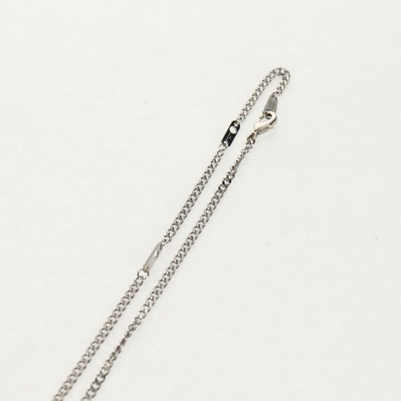 LOUIS VUITTON Necklace LV Collier Rabbit Necklace metal Silver LV Auth 128541M