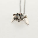 LOUIS VUITTON Necklace LV Collier Rabbit Necklace metal Silver LV Auth 128541M-6