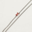 LOUIS VUITTON Necklace LV Collier Rabbit Necklace metal Silver LV Auth 128541M-8