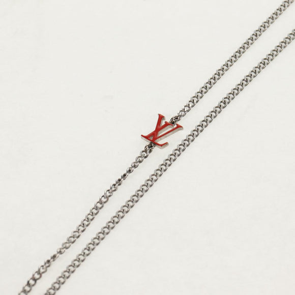 LOUIS VUITTON Necklace LV Collier Rabbit Necklace metal Silver LV Auth 128541M