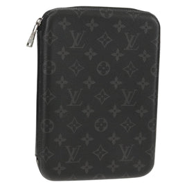 LOUIS VUITTON Monogram Eclipse iPad cover box iPad Case M61870 LV Auth 128544M