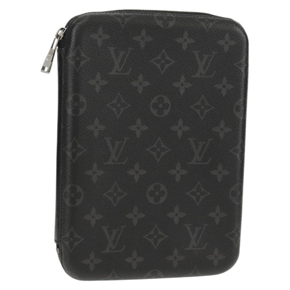LOUIS VUITTON Monogram Eclipse iPad cover box iPad Case M61870 LV Auth 128544M