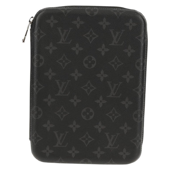 LOUIS VUITTON Monogram Eclipse iPad cover box iPad Case M61870 LV Auth 128544M