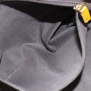 FENDI Zucchino Canvas Hand Bag Brown Gold Auth 128558-21