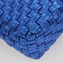 Salvatore Ferragamo Gancini Shoulder Bag Leather Blue Silver Auth 128561V-12