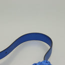 Salvatore Ferragamo Gancini Shoulder Bag Leather Blue Silver Auth 128561V-8