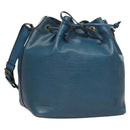 LOUIS VUITTON Epi Petit Noe Shoulder Bag Blue M44105 LV Auth 128576-1