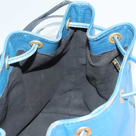LOUIS VUITTON Epi Petit Noe Shoulder Bag Blue M44105 LV Auth 128576