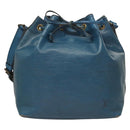 LOUIS VUITTON Epi Petit Noe Shoulder Bag Blue M44105 LV Auth 128576-13