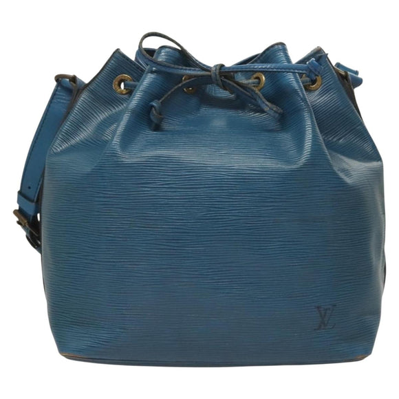 LOUIS VUITTON Epi Petit Noe Shoulder Bag Blue M44105 LV Auth 128576