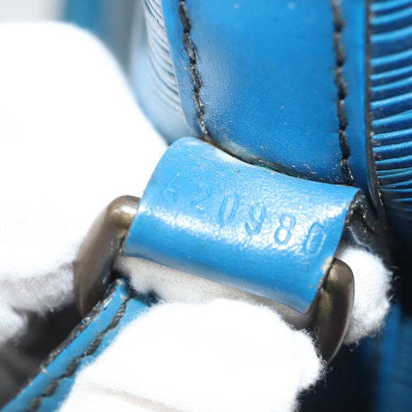 LOUIS VUITTON Epi Petit Noe Shoulder Bag Blue M44105 LV Auth 128576