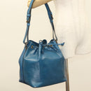 LOUIS VUITTON Epi Petit Noe Shoulder Bag Blue M44105 LV Auth 128576-22