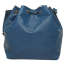 LOUIS VUITTON Epi Petit Noe Shoulder Bag Blue M44105 LV Auth 128576-2