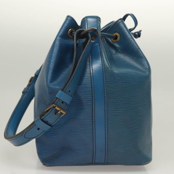 LOUIS VUITTON Epi Petit Noe Shoulder Bag Blue M44105 LV Auth 128576