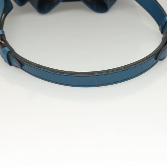 LOUIS VUITTON Epi Petit Noe Shoulder Bag Blue M44105 LV Auth 128576