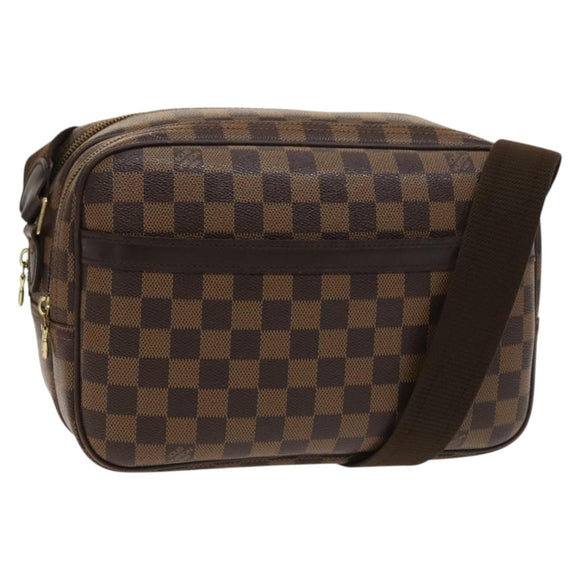 LOUIS VUITTON Damier Ebene Reporter PM Shoulder Bag N45253 LV Auth 128598