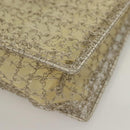 Salvatore Ferragamo Gancini Hand Bag metal 2way Silver Auth 128606-16
