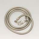 Salvatore Ferragamo Gancini Hand Bag metal 2way Silver Auth 128606-19