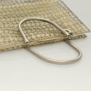Salvatore Ferragamo Gancini Hand Bag metal 2way Silver Auth 128606-6