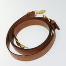 CELINE Macadam Canvas Hand Bag PVC Leather 2way Brown Gold Auth 128608-23