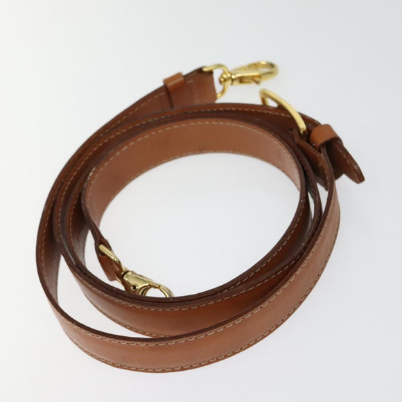 CELINE Macadam Canvas Hand Bag PVC Leather 2way Brown Gold Auth 128608