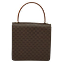 CELINE Macadam Canvas Hand Bag PVC Leather 2way Brown Gold Auth 128608-2