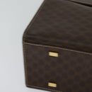 CELINE Macadam Canvas Hand Bag PVC Leather Brown Gold Auth 128609-14