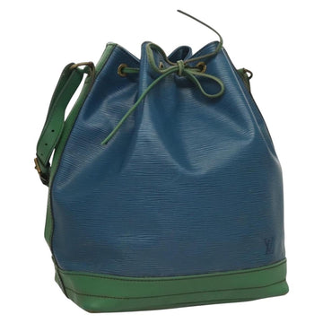 LOUIS VUITTON Epi Noe Shoulder Bag Bicolor Green Blue M44044 LV Auth 128621