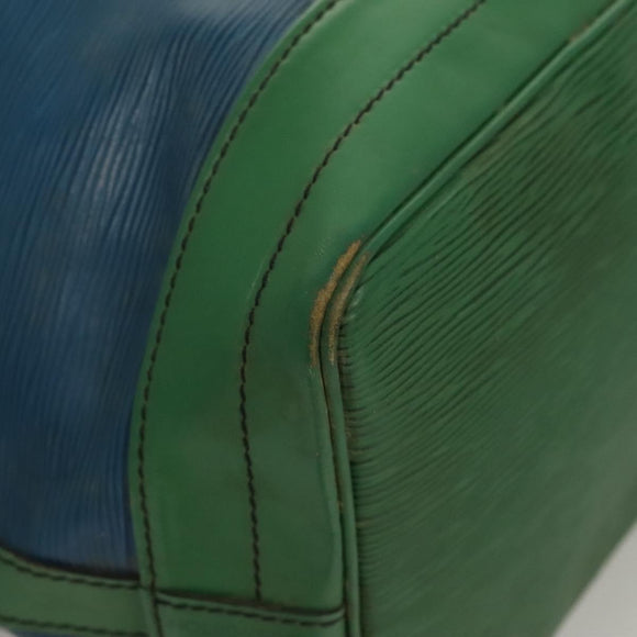 LOUIS VUITTON Epi Noe Shoulder Bag Bicolor Green Blue M44044 LV Auth 128621